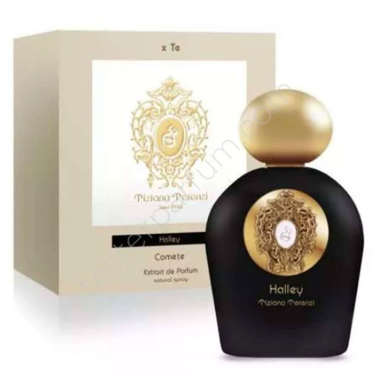 Halley Extrait De Parfum Tiziana Terenzi Halley Extrait De Parfum is a luxurious fragrance that celebrates the celestial wonders of the cosmos. Named after the famous Halley's Comet, this extrait de parfum offers an exquisite and captivating scent experie