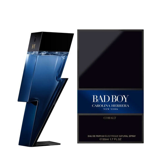 Bad Boy Cobalt Eau De Parfum Carolina Herrera Bad Boy Cobalt: Embrace the Power of Confidence When you’re in the right company, nothing is impossible. Carolina Herrera Bad Boy Cobalt extends the tale of modern masculinity and celebrates unbreakable male c