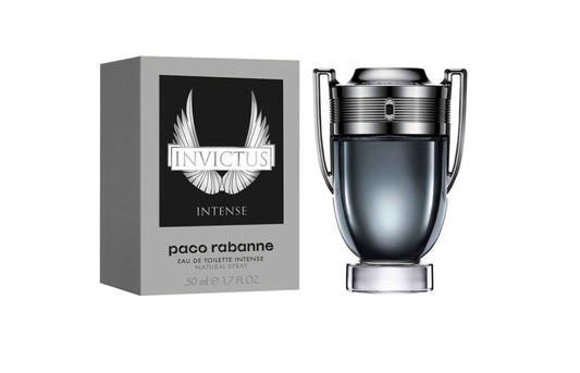 Invictus Intense Eau De Toilette Paco Rabanne Invictus Intense Eau de Toilette is a bold and captivating fragrance that amplifies the victorious spirit of the original Invictus scent. It is designed for the man who embodies power and determination, offeri