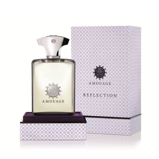 Reflection For Men Eau De Parfum Discover the essence of sophistication and masculinity hidden within Amouage Reflection Eau de Parfum for men. Classic notes, complemented by unexpected ingredients, create a timeless composition that perfectly highlights