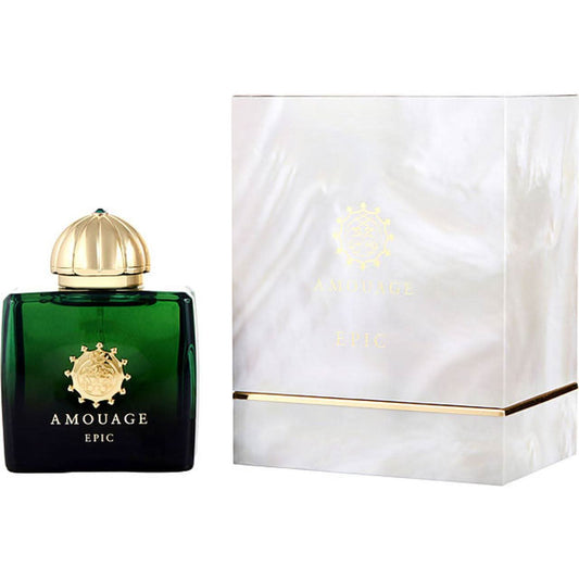 Epic For Women Eau De Parfum Wrap yourself in a mystical cloud of smoke from the Orient and transport yourself to the legendary Silk Road with the help of a spicy fragrance. Amouage Epic women's Eau de Parfum will surprise you with a palette of notes that