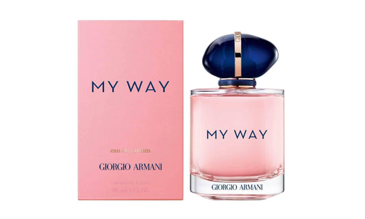 My Way Eau De Parfum Armani My Way Eau de Parfum is a sophisticated women’s fragrance that embodies a journey towards individuality and authenticity. This scent is characterized by its delicate sweetness and freshness, blending a rich tapestry of floral a