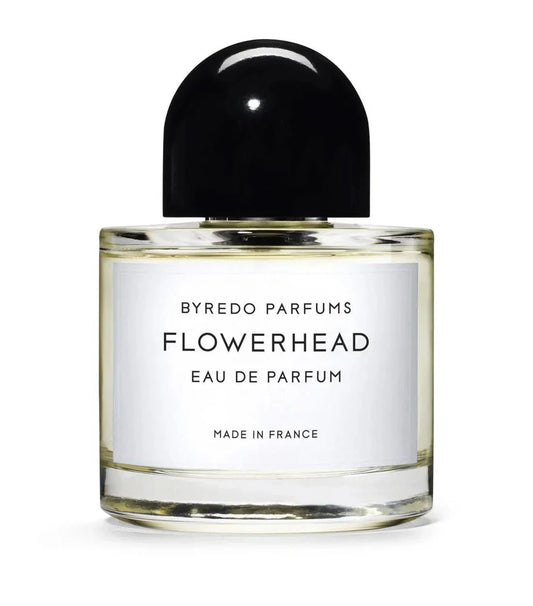 Flowerhead Eau De Parfum Byredo Flowerhead Eau de Parfum is a vibrant and uplifting fragrance, celebrated for its lush blend of fresh floral notes. Inspired by the beauty and energy of Indian wedding rituals, Flowerhead captures the essence of a bouquet i