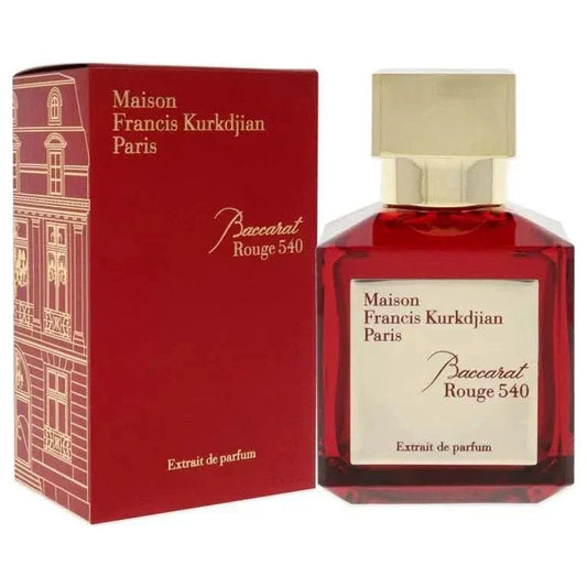 Baccarat Rouge 540 Extrait de Parfum Maison Francis Kurkdjian Baccarat Rouge 540 Extrait de Parfum is a highly refined and intensified version of the original Baccarat Rouge 540. This extrait de parfum offers a richer, more concentrated take on the classi