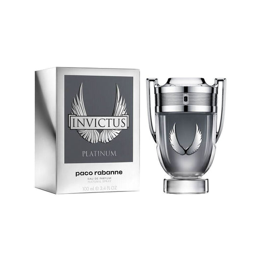 Invictus Platinum Eau De Parfum Paco Rabanne Invictus Platinum Eau de Parfum is an elevated and refined edition of the original Invictus fragrance, designed for those who seek a more intense and sophisticated version of the iconic scent. This Eau de Parfu