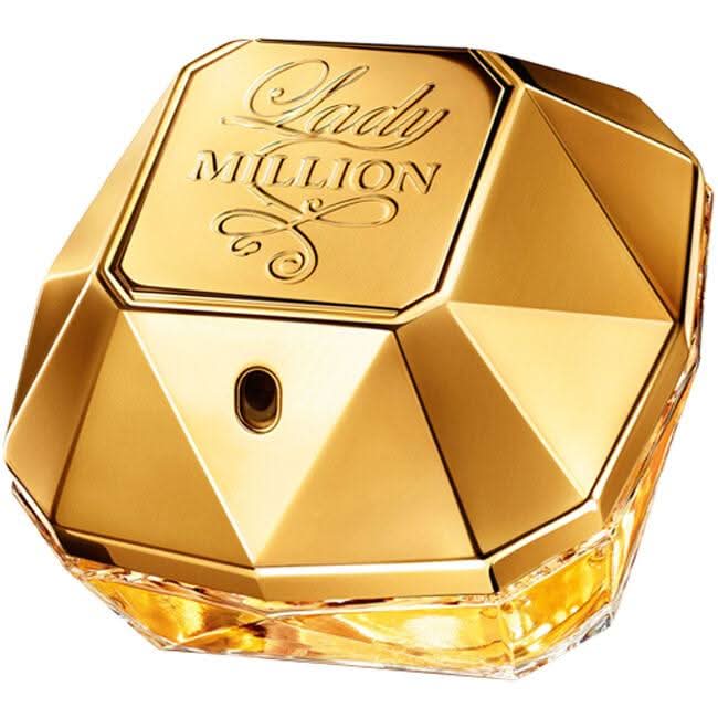 Lady Million Eau De Parfum Paco Rabanne Lady Million Eau de Parfum is a luxurious and captivating fragrance that embodies the essence of opulence and sophistication. Designed for the confident and glamorous woman, this perfume is a celebration of success
