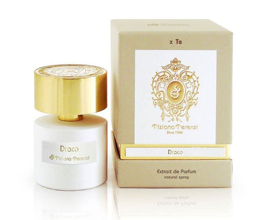 Draco Extrait De Parfum Tiziana Terenzi Draco Extrait De Parfum is a luxurious and bold fragrance that captures the essence of opulence and sophistication. Known for its rich and intense profile, this extrait de parfum offers a complex and captivating olf