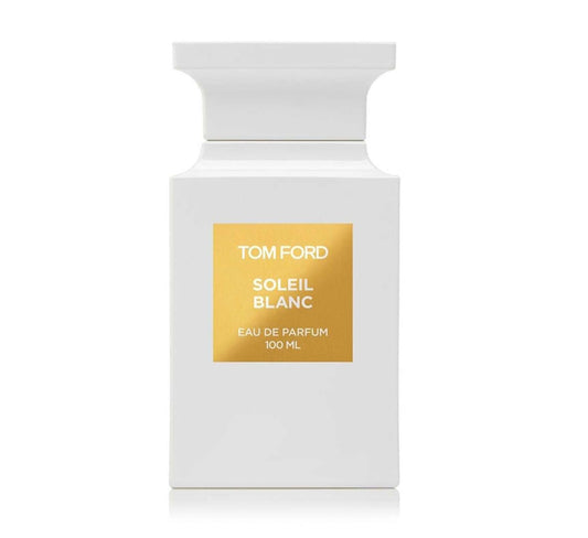 Soleil Blanc Eau De Parfum Tom Ford Soleil Blanc Eau De Parfum is a sun-soaked, luxurious fragrance that transports you to the idyllic warmth of a private tropical paradise. This scent is a celebration of the sun, encapsulating the glow of bronzed skin an