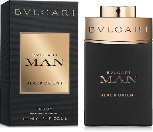 Man Black Orient Eau De Parfum Bvlgari Man Black Orient is a bold and sensual oriental fragrance from Bvlgari, introduced in 2016 for the fall-winter season. This scent is enveloping, magnetic, and spicy, crafted by the renowned perfumer Alberto Morillas.