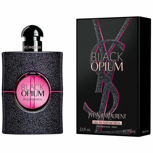 Black Opium Neon Eau De Parfum Yves Saint Laurent Black Opium Neon Eau De Parfum is a vibrant and electrifying twist on the iconic Black Opium fragrance. This edition brings a fresh and lively energy, capturing the essence of a modern and adventurous spir